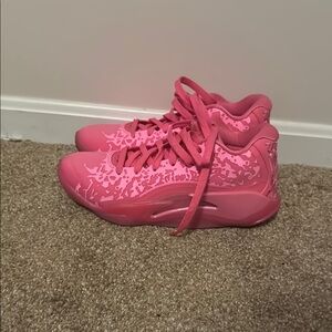Pink High-Top Sneakers